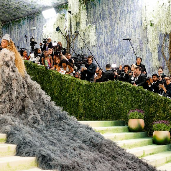 Beyoncé célébrant l'ouverture de l'exposition "Costume Art" qui s'est tenue au Metropolitan Museum of Art à New York City. Backgrid USA / Bestimage