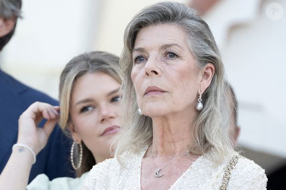 La Princesse Caroline de Hanovre assiste à la célébration des 20 ans de règne du Prince Albert II de Monaco le 19 juillet 2025 à Monaco, Monaco. Photo by David NIVIERE/ABACAPRESS.COM