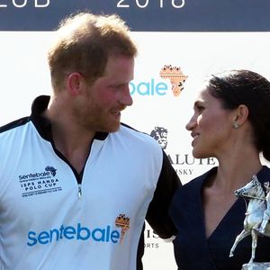 Le prince Harry et Meghan Markle à la Coupe ISP Hanz de Sentebale à Windsor au Royaume-Uni, le 26 juillet 2018.

Photo : Agence / Bestimage
