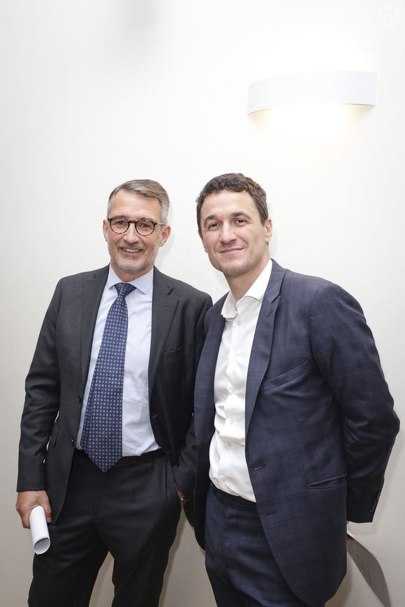 Exclusif - Philippe Palazzi et Boris Derichebourg lors d'un dîner de la Revue des Deux Mondes à la Maison de l'Amérique Latine à Paris le 15 septembre 2025
© Jack Tribeca / Bestimage
