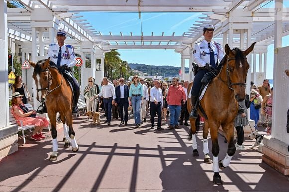 A l'initiative d'Henry-Jean Servat, le journaliste, écrivain, adjoint au maire de la ville de Nice délégué à la protection animale, a eu lieu la 5eme Marche des Animaux sur la Promenade des Anglais à Nice, le 24 mai 2026. Cette année c'est la princesse Maria Chiara de Bourbon des Deux Siciles qui est la marraine de cette marche, en présence d'Eric Ciotti, le maire de Nice et président de l'Union des droites pour la République. © Bruno Bebert/Bestimage