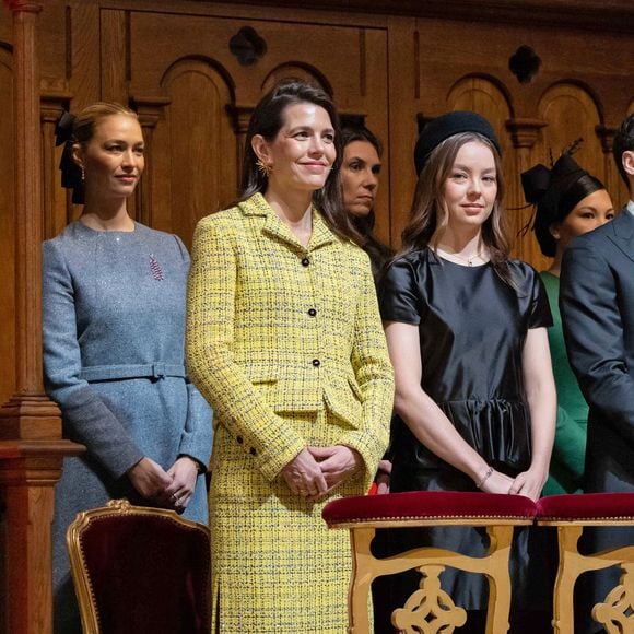 Beatrice Borromeo, Charlotte Casiraghi, Tatiana Santo Domingo, la princesse Alexandra de Hanovre lors de la messe en la cathédrale Notre-Dame-immaculée de Monaco le jour de la fête nationale à Monaco le 19 novembre 2025.

© Olivier Huitel / Pool Monaco / Bestimage