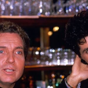 Bernard Lavilliers et Jean-Luc Lahaye à Paris en 1987. © Bestimage
