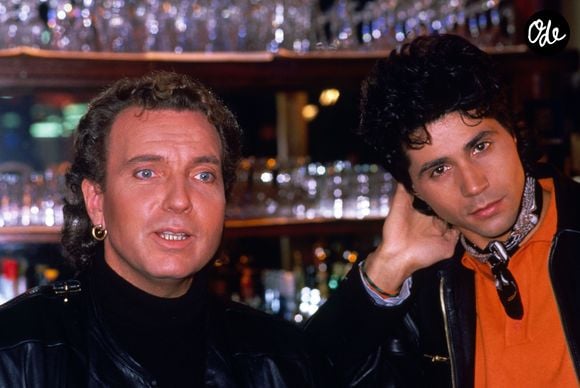 Bernard Lavilliers et Jean-Luc Lahaye à Paris en 1987. © Bestimage