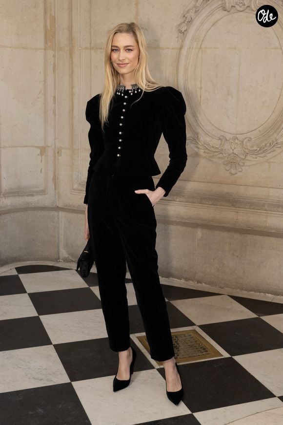 Beatrice Borromeo Casiraghi assiste au défilé Christian Dior lors de la Semaine de la mode de Paris Haute Couture printemps-été 2025, le 27 janvier 2025 à Paris, en France. Photo de Laurent Zabulon/ABACAPRESS.COM