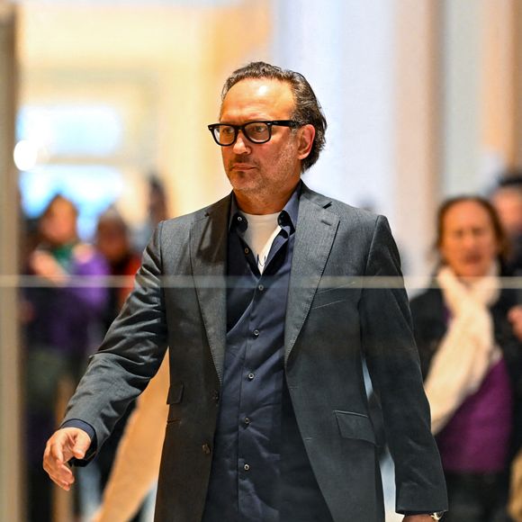 Vincent Perez au procès de Gérard Depardieu pour agressions sexuelles sur deux femmes lors d'un tournage de film en 2021, au tribunal correctionnel de Paris, France, le 24 mars 2025. © Pierre Perusseau/Bestimage
