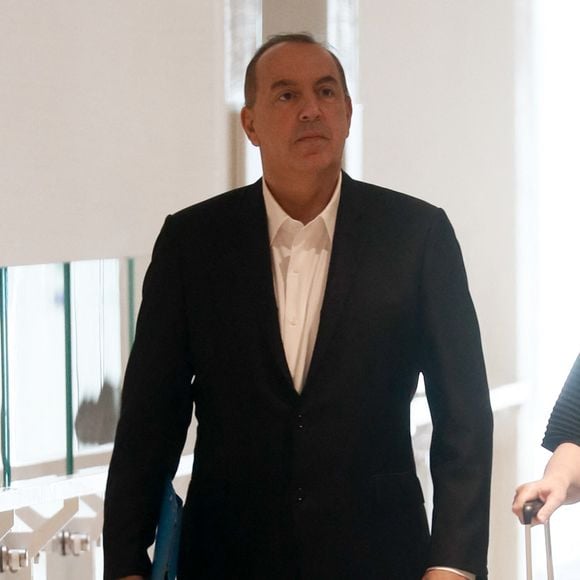 Exclusif - L'animateur de radio, journaliste, présentateur de télévision et producteur français, Jean-Marc Morandini, accompagné de son avocate, maître F.Rault, arrive à la chambre correctionnelle du tribunal judiciaire de Paris Batignolles, le 14 juin 2023.
© Christophe Clovis /Bestimage