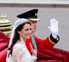 Un jour particulièrement joyeux qu'ils se remémoreront avec plaisir dans quelques jours mais pas en toute intimité
Archives - Mariage du prince William, duc de Cambridge et de Catherine Kate Middleton à Londres le 29 avril 2011 Royalportraits Europe/Bernard Rubsamen / Bestimage