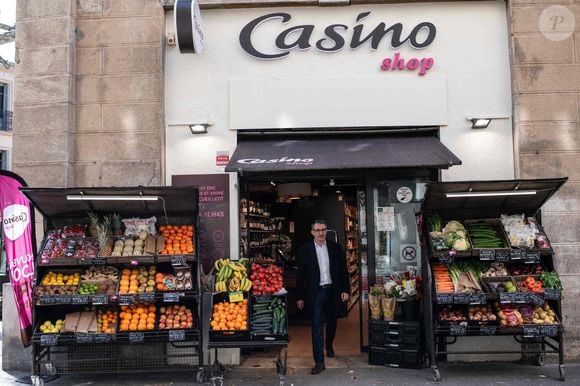 Philippe Palazzi, PDG du groupe Casino, photographié dans sa ville natale d'Aix-en-Provence, en France, le 12 mars 2024. Photo par Renaud Khanh/ABACAPRESS.COM