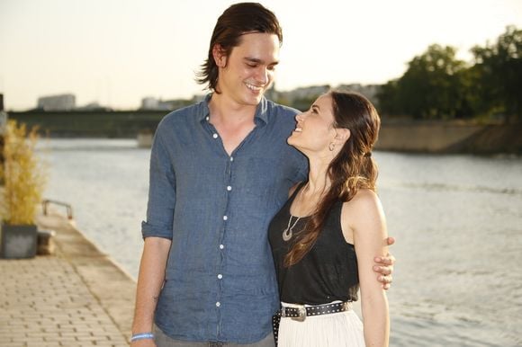 Alain-Fabien Delon et sa compagne Capucine Anav - 7ème édition du Trophée de la Pétanque Gastronomique au Paris Yacht Marina à Paris le 27 juin 2019. © Christophe Aubert via Bestimage