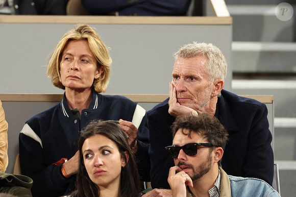 Hortense Brogniart et Denis Brogniart dans les tribunes des Internationaux de France 2024 à Roland Garros le 31 mai 2024 à Paris, France. Photo by Nasser Berzane/ABACAPRESS.COM
