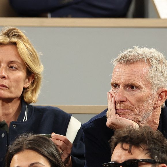 Hortense Brogniart et Denis Brogniart dans les tribunes des Internationaux de France 2024 à Roland Garros le 31 mai 2024 à Paris, France. Photo by Nasser Berzane/ABACAPRESS.COM