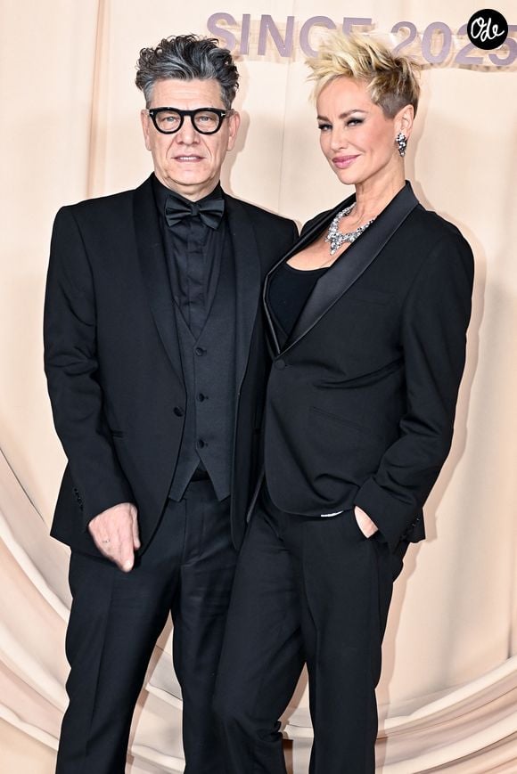 Marc Lavoine et sa compagne Adriana Karembeu à la soirée du Beauty Ball 2026 au château de Bratislava, en Slovaquie, le 16 janvier 2026. © ProfiMedia/Bestimage