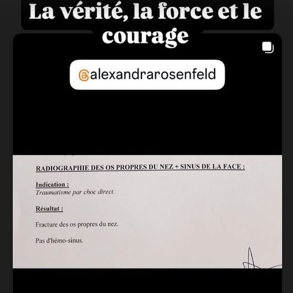Lila Salet qui a relayé sur Instagram le post choc d'Alexandra Rosenfeld. (Capture d'écran Instagram).