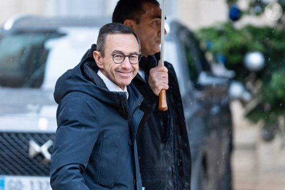 Le ministre français de l'Intérieur Bruno Retailleau quitte le Palais présidentiel de l'Elysée à Paris, France, le 8 janvier 2025, après le conseil des ministres hebdomadaire. Photo par Alexis Jumeau/ABACAPRESS.COM