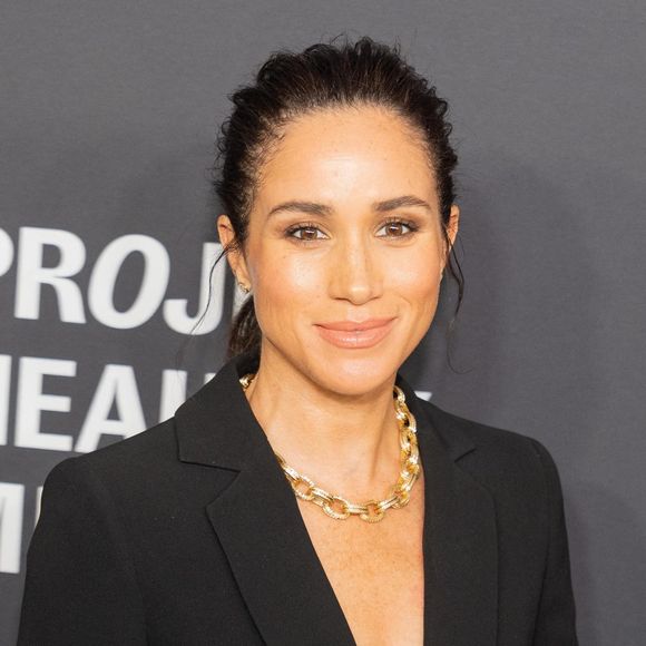 Le prince Harry, duc de Sussex et Meghan Markle, duchesse de Sussex, lors du 3ème gala annuel du projet "Healthy Minds" aux Spring Studios à New York, le 9 octobre 2025. Photo : Zuma Press / Bestimage