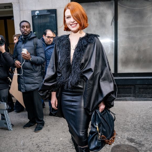 Elodie Frégé - Arrivées au défilé Stéphane Rolland salle Pleyel Collection Haute Couture Printemps/Eté 2025 lors de la Fashion Week de Paris (PFW), France, le 28 janvier 2025. © Pierre Perusseau/Bestimage