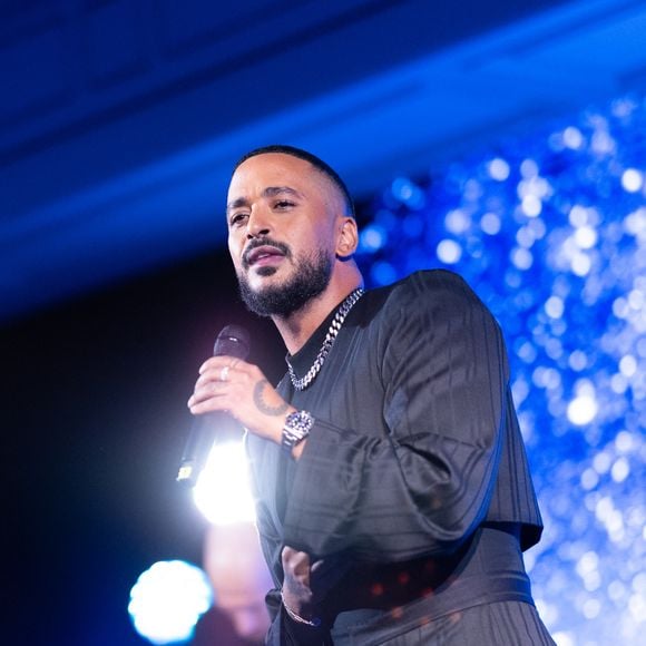 Slimane - Global Gift Gala Paris à l'hôtel Four Seasons George V à Paris le 8 novembre 2025. © Cyril Moreau/Bestimage