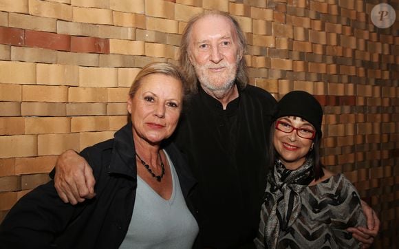 Dorothée (Frédérique Hoschedé), François Corbier et Ariane Carletti lors de la projection du film documentaire de F. Letot "Corbier, des traces dans la mémoire des masses" au lendemain du 73ème anniversaire du chanteur Alain Roux, dit Corbier à Paris le 18 Octobre 2017. © Denis Guignebourg/Bestimage