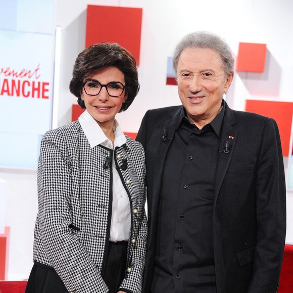 Exclusif - Rachida Dati et Michel Drucker  - Enregistrement de l'émission Vivement dimanche, le 4 mars 2025, présentée par Michel Drucker au studio Rive Gauche à Paris, diffusée le 16 mars sur France 3. 
© Guillaume Gaffiot / Bestimge