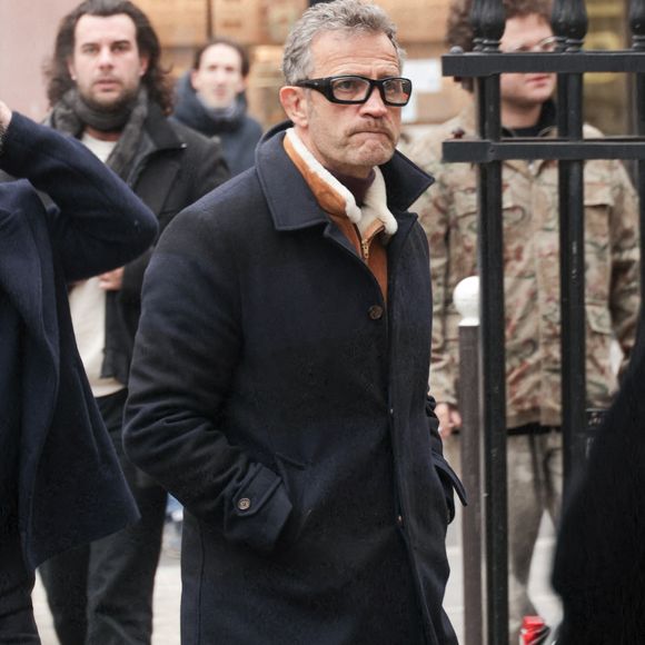Fabien Galthié assistant à la cérémonie d'enterrement de Jean-Luc Petitrenaud à l'église Saint-Pierre du Gros Caillou dans le 7e arrondissement de Paris, France, le 17 janvier 2025. Jean-Luc Petitrenaud, critique gastronomique et personnalité de la télévision française, est décédé le 10 janvier à l'âge de 74 ans. Photo par Nasser Berzane/ABACAPRESS.COM