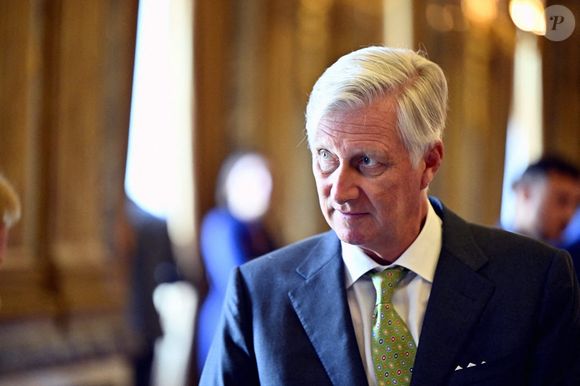 Le Roi Philippe - Filip de Belgique photographié lors d'une audience royale des Be Heroes avec le Roi, à Bruxelles, mardi 09 septembre 2025. Be Heroes est une initiative qui met à l'honneur les Belges qui, de manière désintéressée, se mettent en quatre pour aider les autres.  Photo by ABACAPRESS.COM