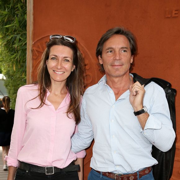 Anne-Claire Coudray et son compagnon Nicolas Vix au village des Internationaux de Tennis de Roland Garros à Paris le 8 juin 2017 © Cyril Moreau-Dominique Jacovides/Bestimage