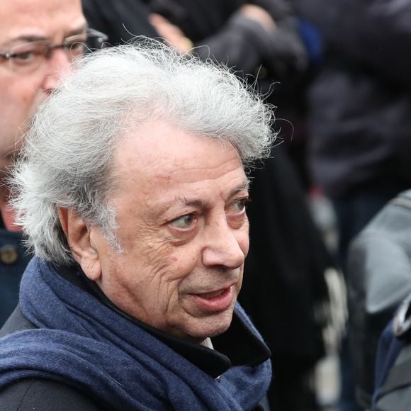 Hervé Vilard - Arrivées aux obsèques de Michou en l'église Saint-Jean de Montmartre à Paris. Le 31 janvier 2020
Bestimage