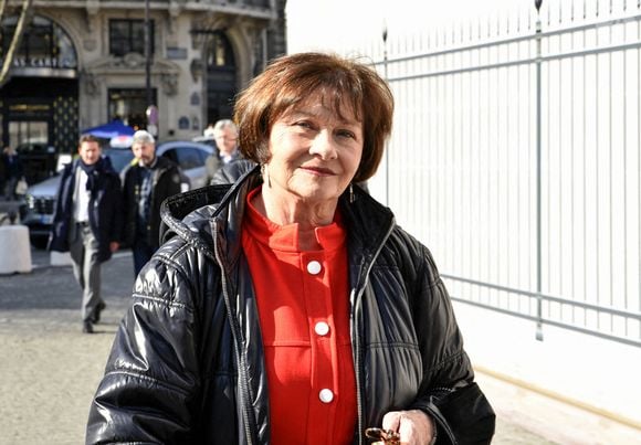 L'actrice française Macha Meril rend hommage à l'église de la Madeleine à Paris au créateur de mode Nino Cerruti, décédé le 15 janvier 2022. Paris, France, le 10 mars 2022. Photo by Patrice Pierrot/ABACAPRESS.COM