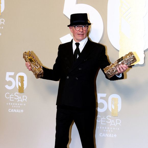 Jacques Audiard, (César meilleur film, meilleur réalisateur, meilleure adaptation pour Emilia Perez) - Photocall des lauréats (pressroom) de la 50ème cérémonie des César à l'Olympia à Paris le 28 février 2025

© Dominique Jacovides / Olivier Borde / Bestimage