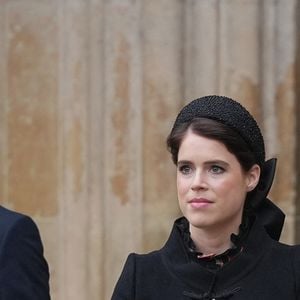 La princesse Beatrice d'York et son mari, Edoardo Mapelli Mozzi, La princesse Eugenie d'York et son mari Jack Brooksbank lors du service d'action de grâce en hommage au prince Philip, duc d'Edimbourg, à l'abbaye de Westminster à Londres, Royaume Uni, le 29 mars 2022. Le prince Philip, duc d'Edimbourg, est décédé le 9 avril 2021. © Julien Burton/Bestimage