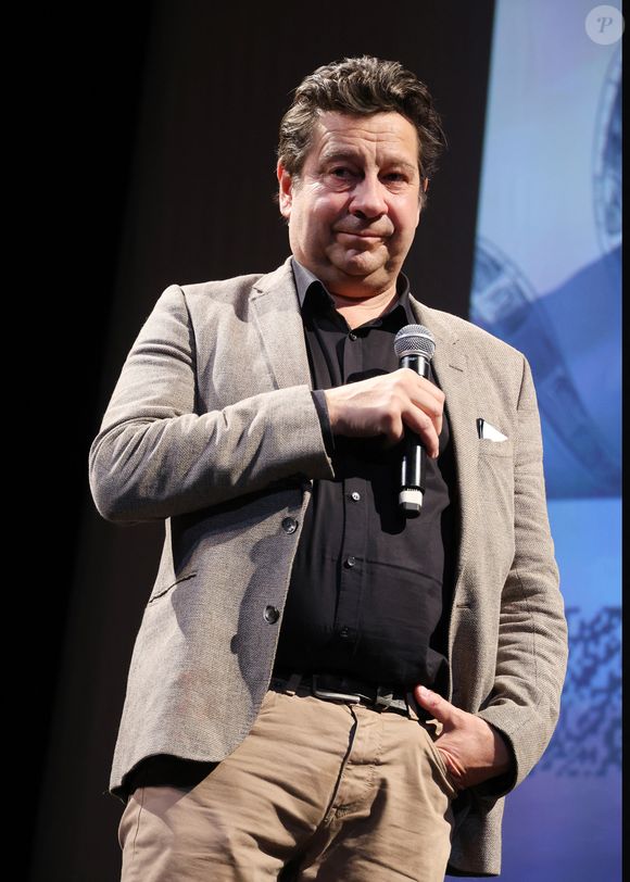 Laurent Gerra à la journée de pré ouverture du Festival du cinéma Français & gastronomie d'Aix-les-Bains le 2 juin 2025. Le festival se tient du 3 au 7 juin 2025

© Denis Guignebourg / Bestimage