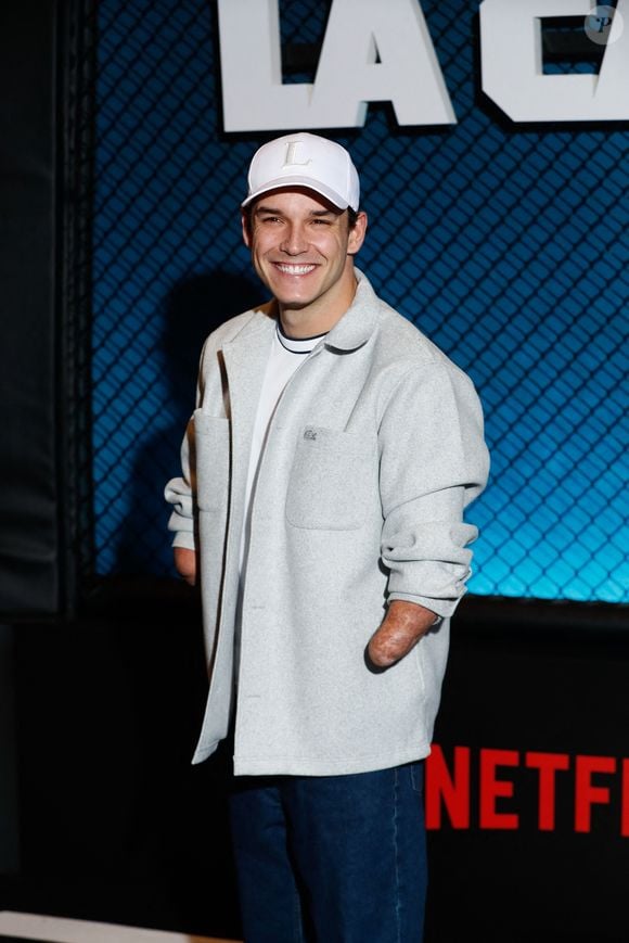 Théo Curin - Avant-première de la série "La cage" se déroulant dans le monde du MMA réalisée par F. Gastambide avec l'aide de D. Krespine qui sera diffusée sur Netfilx à partir du 8 novembre 2024 au Cinéma Pathé Palace à Paris le 4 novembre 2024. © Christophe Clovis / Bestimage
