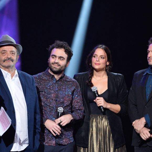 Louis, Matthieu, Joseph et Anna Chedid lors de la 31e cérémonie des Victoires de la Musique qui s'est tenue au Zénith de Paris, France, le 12 février 2016. Photo by ABACAPRESS.COM
