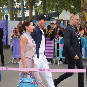 Zinedine Zidane et sa femme Véronique lors des Jeux Olympiques Paris 2024.