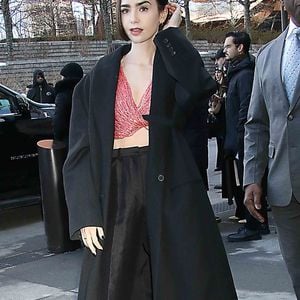 Le 13 février 2026 Lily Collins au défilé Calvin Klein 2026 lors de la Fashion Week de New York à New York. Photo Press Service / BESTIMAGE
