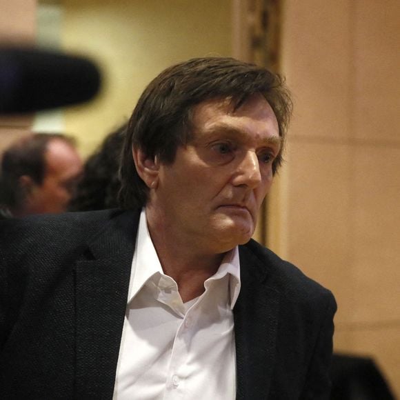 Pierre Palmade au tribunal de Melun avec ses avocats pour son procès pour blessures involontaires à la suite d'un accident de la route en février 2023 dans lequel sa voiture a percuté un autre véhicule à Melun.
Le 20 novembre 2024.
© Christophe Clovis / Bestimage