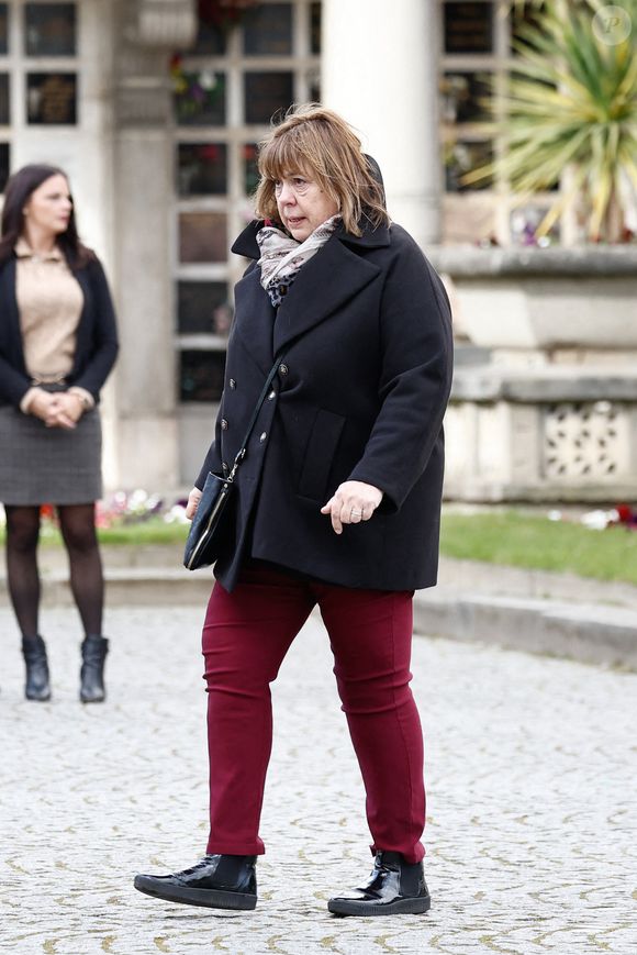 Michèle Bernier - Obsèques d'Isabelle Mergault à la Coupole du Père-Lachaise à Paris le 30 mars 2026. © Cyril Moreau - Dominique Jacovides / Bestimage
