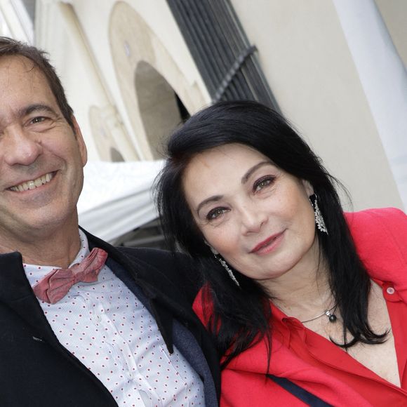 Thierry Samitier et sa femme - Fête du nouvel an juif Roch Hachana chez Marek Halter à Paris le 13 octobre 2024. © Coadic Guirec/Bestimage