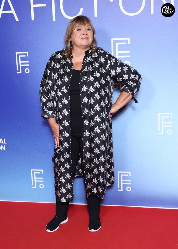 Michèle Bernier au photocall de la projection de "Parfum du Bonheur" lors du 27ème Festival de la Fiction de la Rochelle, lFrance, le 19 septembre 2025.

© Denis Guignebourg/Bestimage