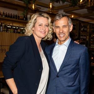 Exclusif - Paul et Luana Belmondo - Luana Belmondo lors du lancement de son livre "Italia mia Luana cuisine Rome" et de l'annonce de la diffusion de la série d'émissions sur la chaîne TV My Cuisine, au  restaurant l'Osteria del Vino du marché spacieux Eataly Paris Marais à Paris le 7 novembre 2019. © Tiziano Da Silva - Pierre Perusseau/Bestimage