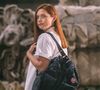 L’actrice est déjà maman d’Elio, né en 2023.

La comédienne Bonnie Wright ("Harry Potter") pose pour la nouvelle campagne de pub de Prada, vantant sa gamme de sacs en nylon. Milan. 1er juillet 2019
Prada via Bestimage