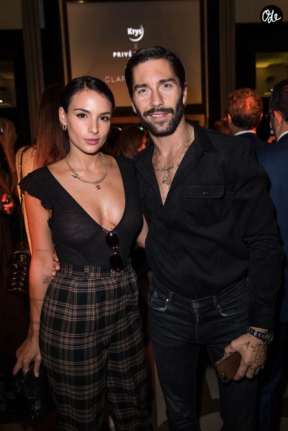 Jade Leboeuf et son mari Stéphane Rodrigues - Soirée de lancement de la collection solaire "Privé Revaux Eye Wear" au café de l'homme à Paris le 27 septembre 2018. 

© Cyril Moreau/Bestimage