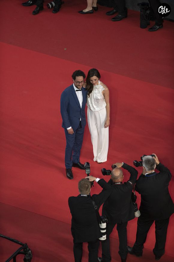 Thomas Hollande, sa femme Emilie Broussouloux - Montée des marches du film "R.M.N." lors du 75ème Festival International du Film de Cannes, le 21 mai 2022.
© Pool/ Bestimage
