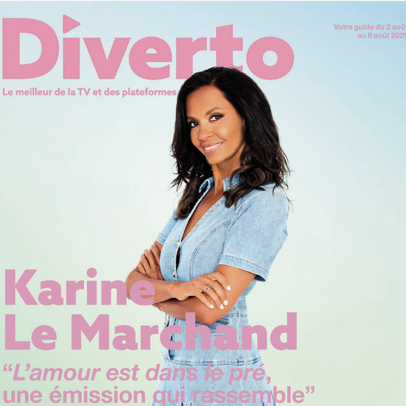 Karine Le Marchand en couverture de "Diverto".