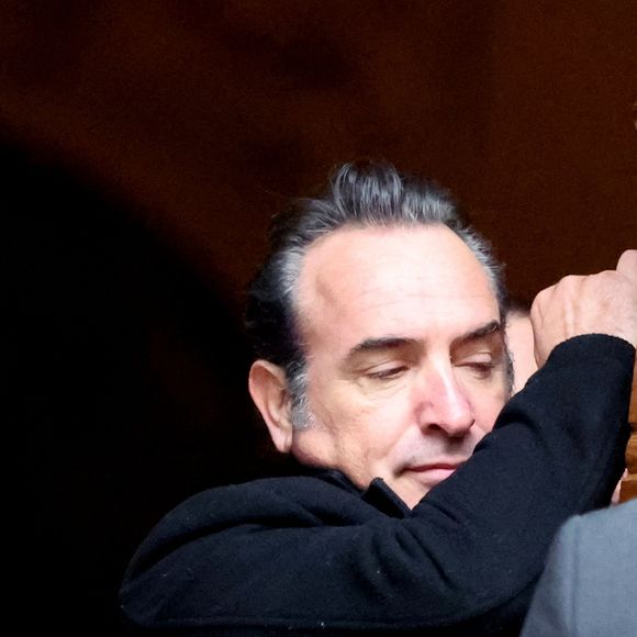 Jean Dujardin - Sorties des obsèques du réalisateur Bertrand Blier en l'église Saint-Roch à Paris le 29 janvier 2025. © Dominique Jacovides/Bestimage