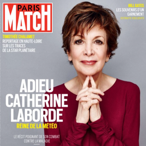 Catherine Laborde en couverture de "Paris Match", en kiosques jeudi 30 janvier 2025.