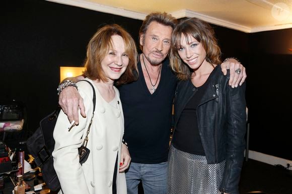 Exclusif - Nathalie Baye et Laura Smet au concert de Johnny Hallyday au POPB de Bercy a Paris - Le 15 juin 2013