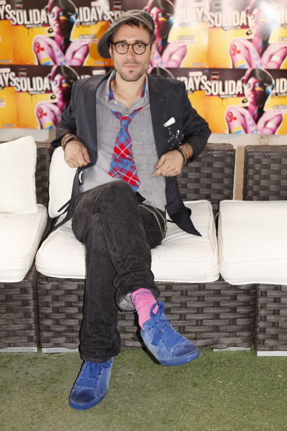 Charlie Winston pose pendant le festival de musique annuel de charité et de collecte de fonds pour le SIDA 'Solidays', le 24 juin 2012. Photo by Audrey Poree/ABACAPRESS.COM