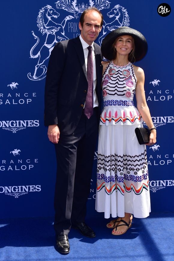 Anne-Charlotte Pontabry (Cachou) et son compagnon Frank Cygler - 168ème Prix de Diane Longines à l'hippodrome de Chantilly, France, le 18 juin 2017. © Giancarlo Gorassini/Bestimage